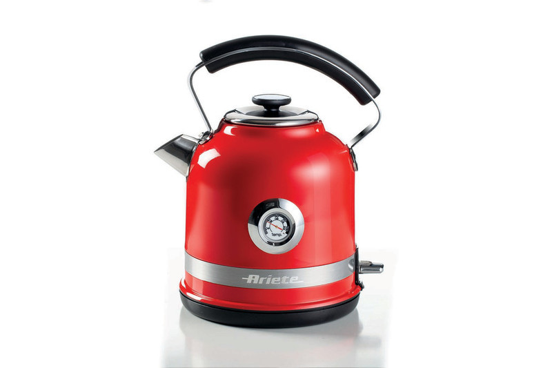 2854 Ariete Moderna Чайник электрический. Мощность 2000 Вт, объем 1.7 л, цвет: красный (4/60)