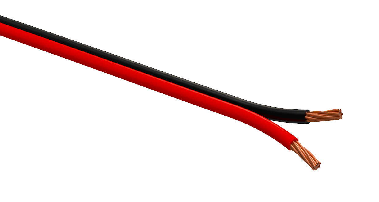 Акустический кабель ЭРА 2х0,50 мм2 красно-черный, 5 м
