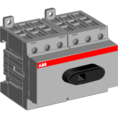 ABB OT Рубильник OT100F6 до 100A 6-полюсный для установки на DIN-рейку или монтажную плату (без ручки)