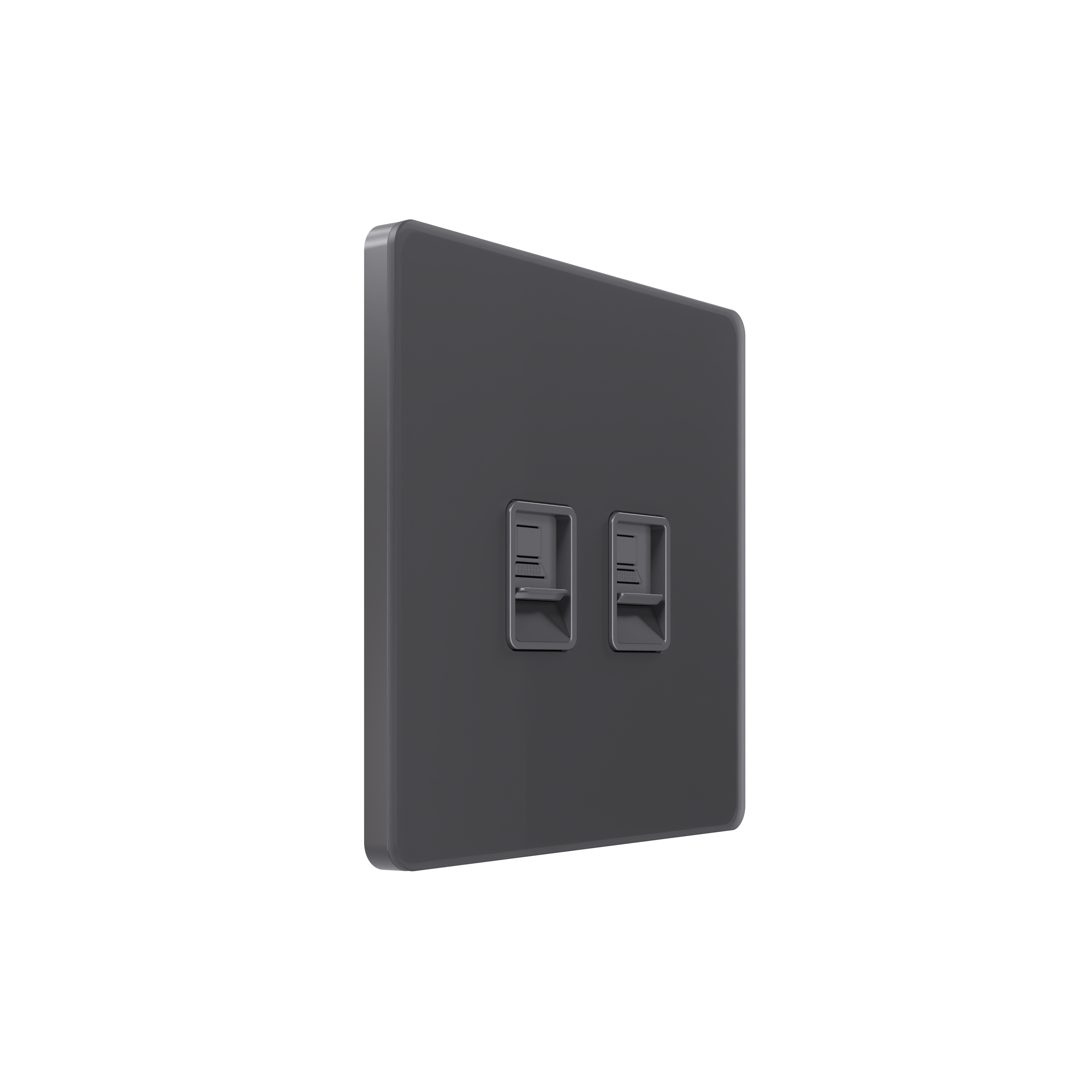Systeme Electric Systeme Infinity Вулканический пепел Розетка информационная RJ-45 кат.6 2-я