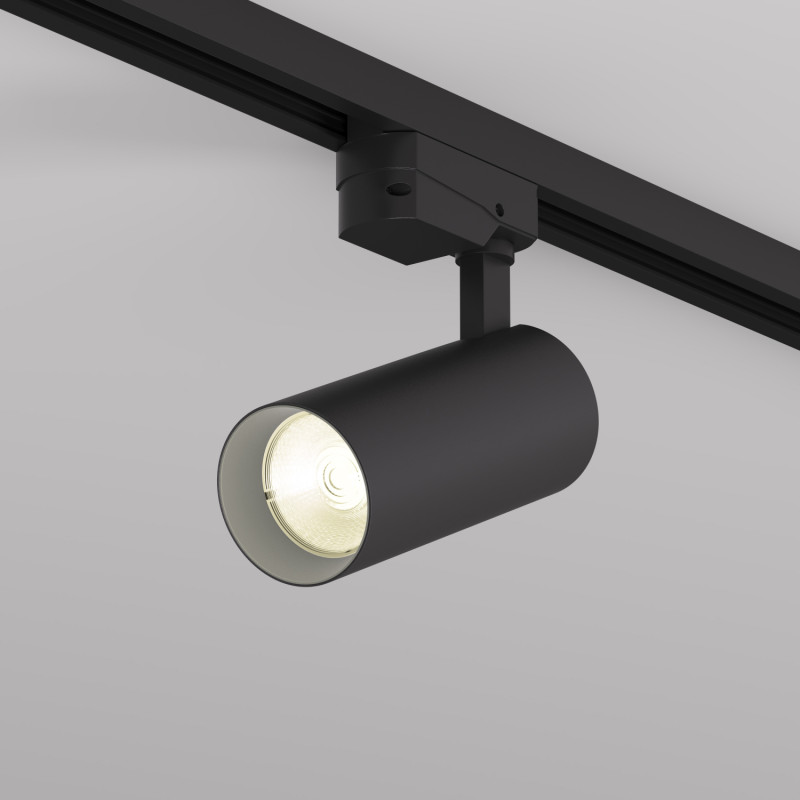 Denkirs DK6451-BK Трековый светильник SOLID KOPER, 135мм, d60, 220V, LED 3000K, 15W, IP20, черный, алюминий
