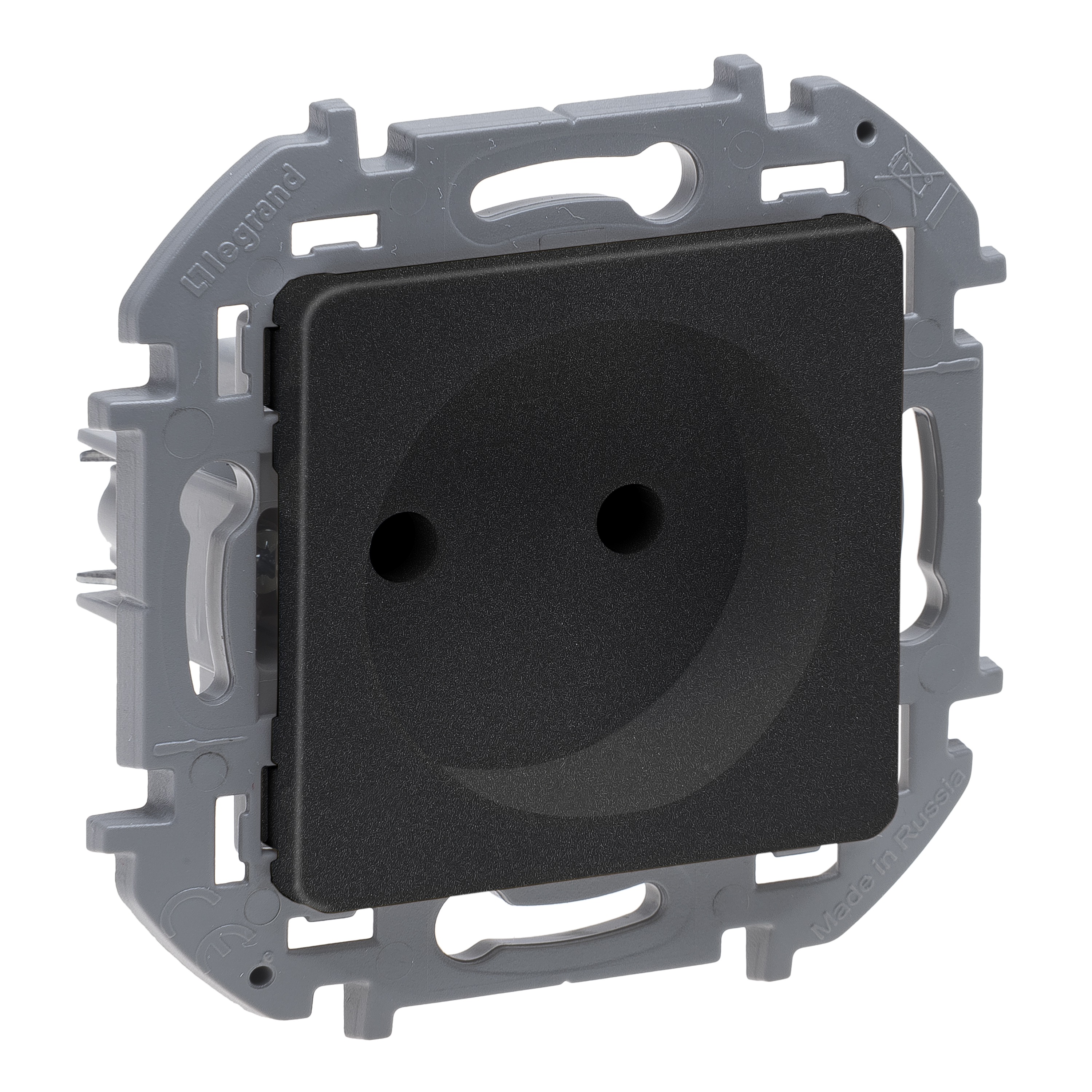 Legrand INSPIRIA Антрацит Розетка 2К - 16 А - 250 В