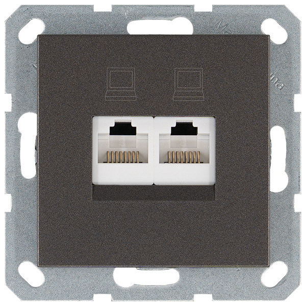 Jasmart G Мокко Розетка RJ45 2-ая, 6 категория