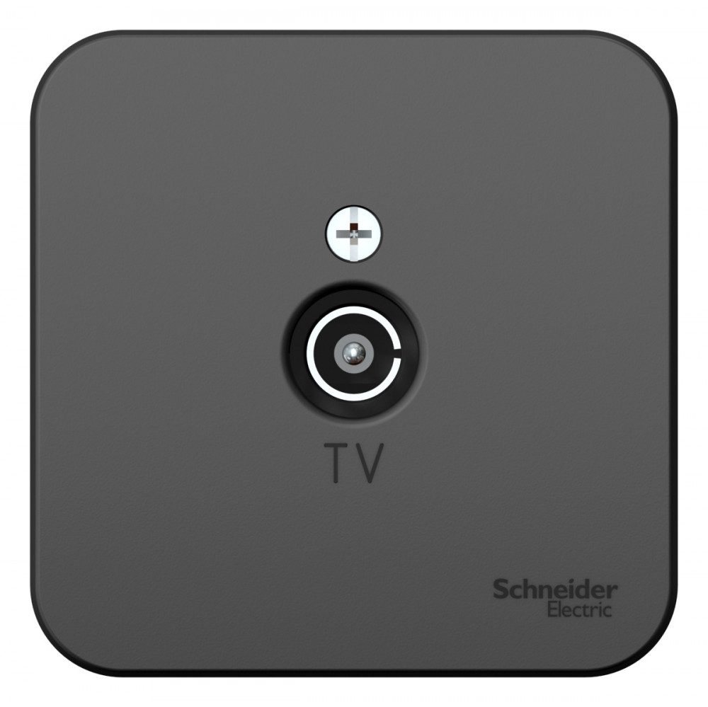 SE Blanca наруж Антрацит Розетка TV, изолир. пластина