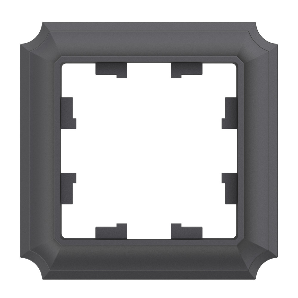 Systeme Electric AtlasDesign Antique 1-постовая РАМКА, БАЗАЛЬТ