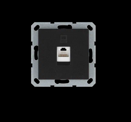 Jasmart G Антрацит Розетка RJ45