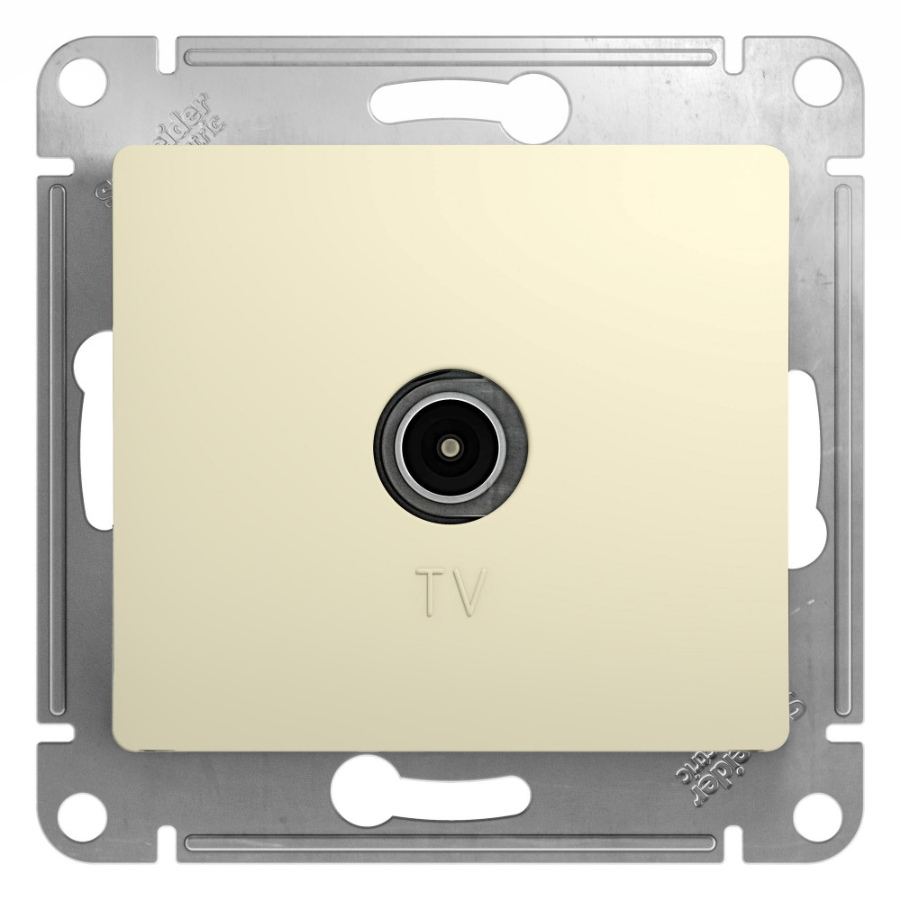 SE Glossa Беж Розетка TV коннектор