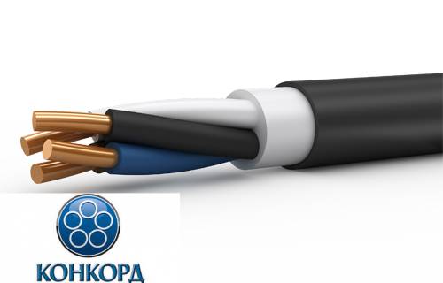 Кабель силовой ВВГнг(А)-LS 4х2,5ок(N)-0,66 ГОСТ (Конкорд)