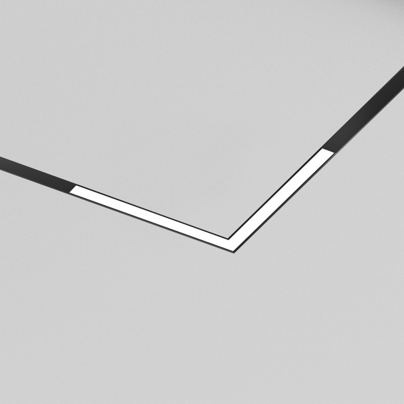Denkirs DK8314-BK Линейный угловой светильник-коннектор SMART LINEAR ZigBee, 18 Вт, 2700–6500K, 120°, Ra90, 100–265VAC, алюминий, черный