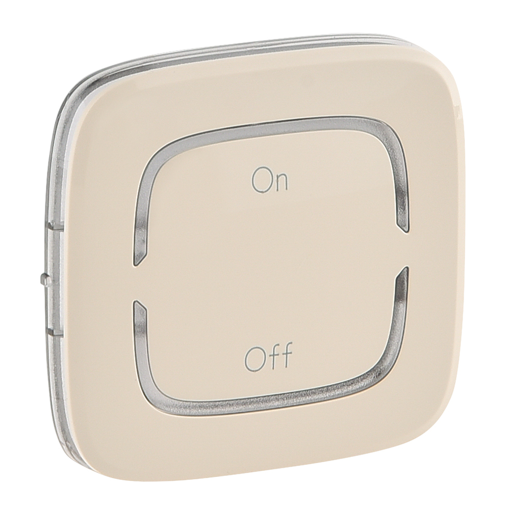 Legrand Valena ALLURE Сл.кость MyHome Накладка  для мех. BUS/SCS.С символом "On-Off".2 модуля