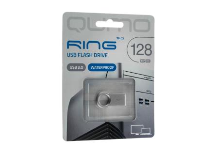 Флешка USB QUMO  23865 128 Gb Ring USB 3.0 серый