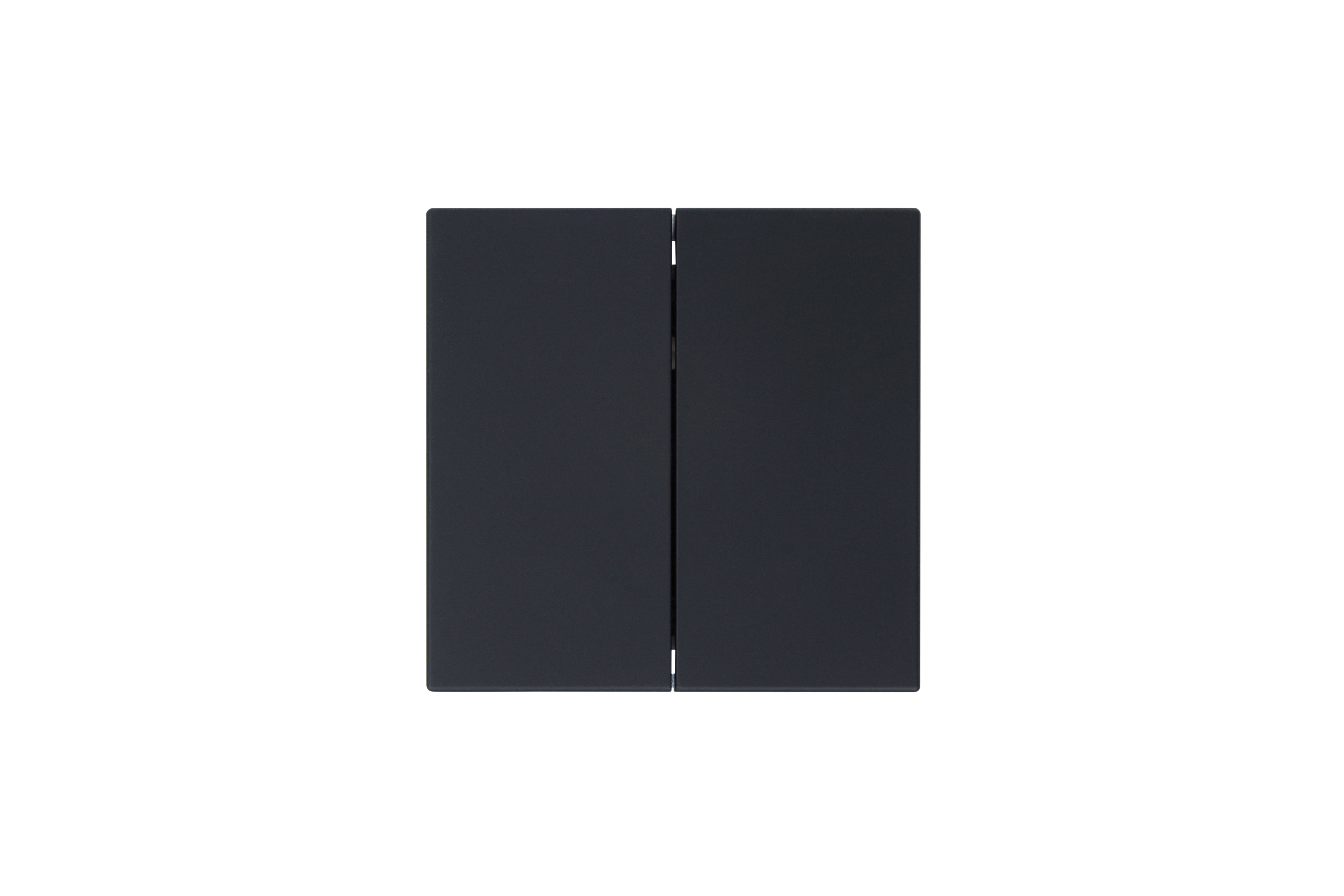 Jasmart FD Черный матовый (soft touch) Выключатель 2-кл проходной 10A 250V~