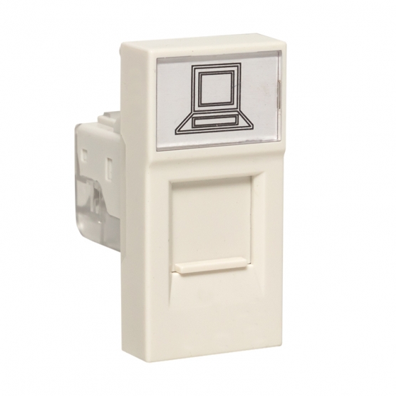 EKF PROxima Розетка RJ45, категории 5e (ширина 1 модуль)