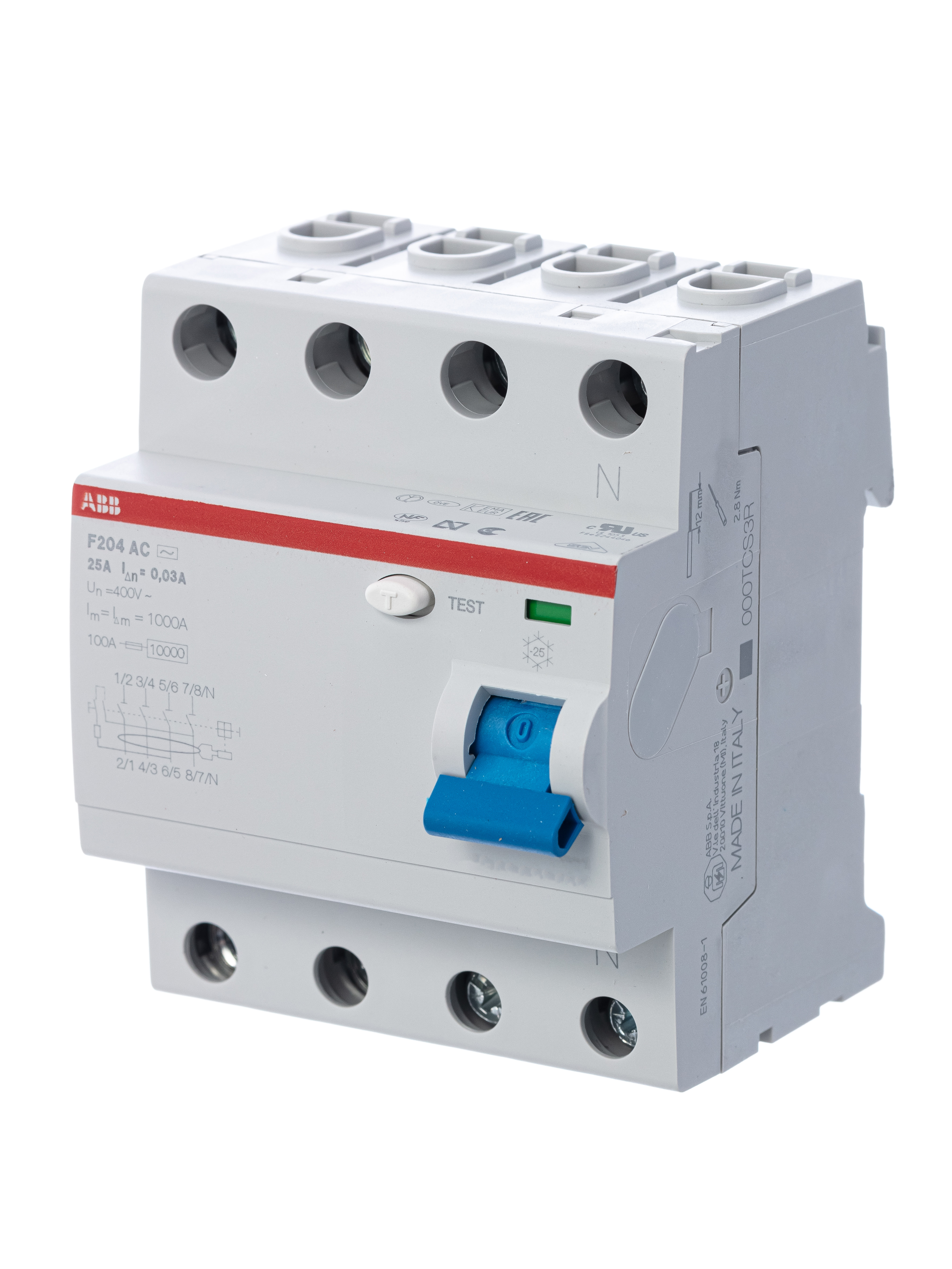 ABB F204AC УЗО 4P 100A 300mA (AC)