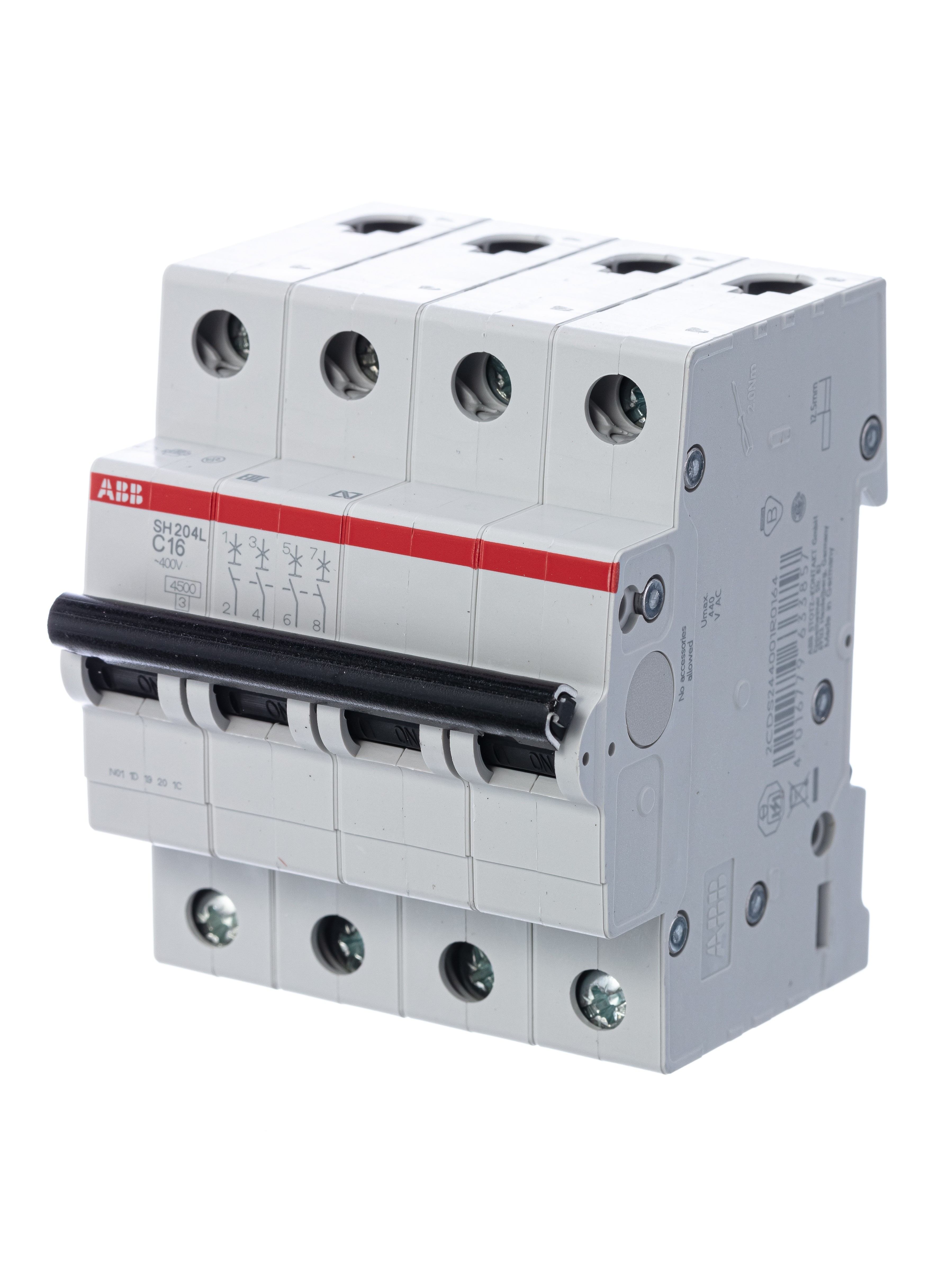 ABB SH204L C16 Выключатель автоматический 4-пол.