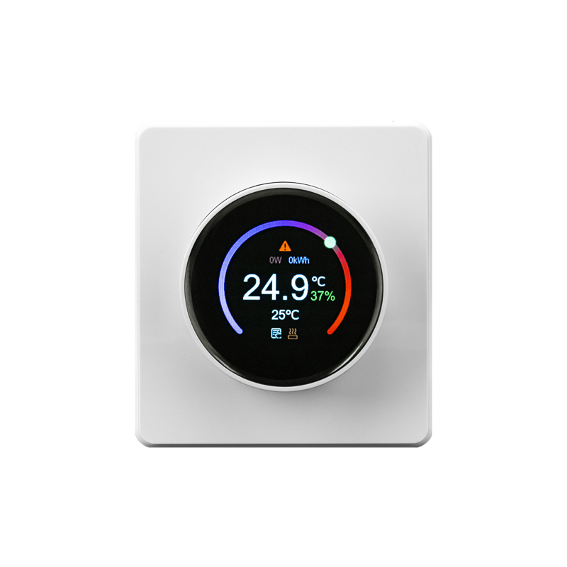 KRANZ ROUND Терморегулятор Wi-Fi с/у перламутр, с 1-пост. рамкой