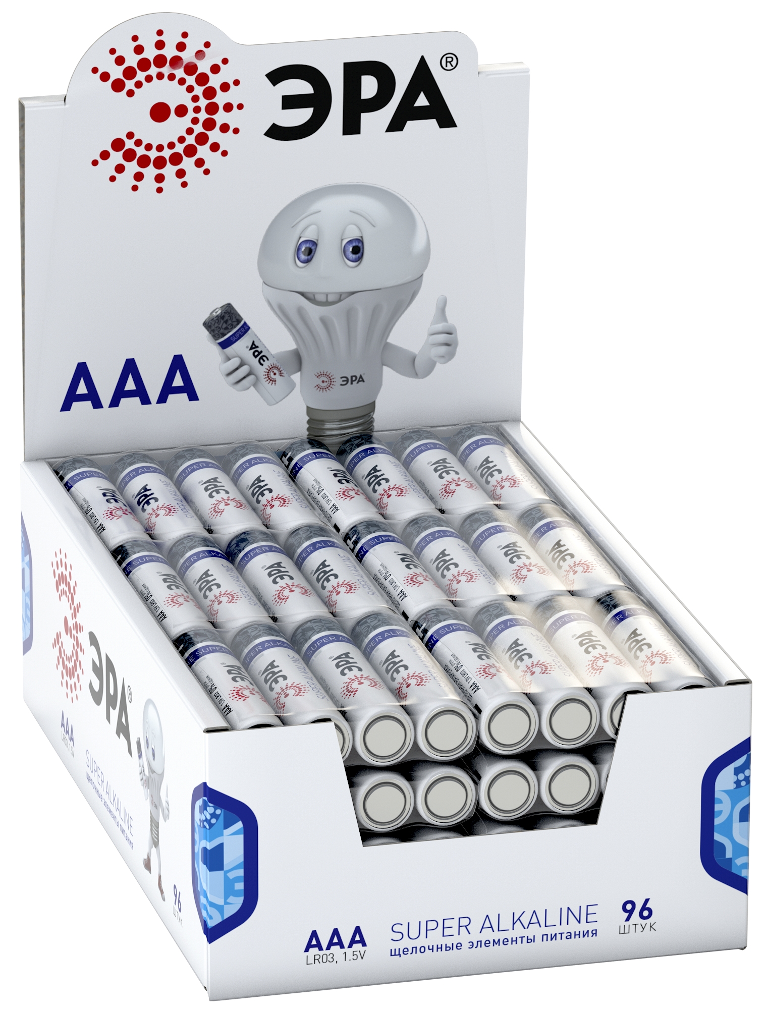 Батарейки ЭРА LR03-4S promo-box SUPER Alkaline (96/384/36864)