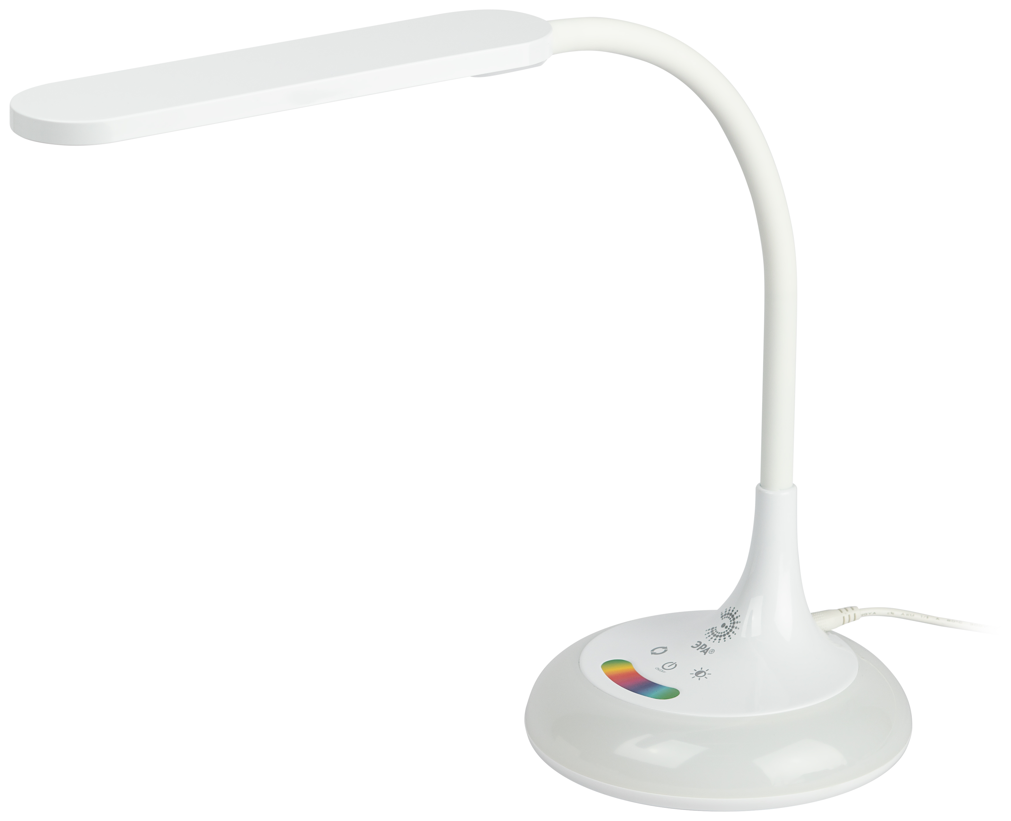 Настольный светильник ЭРА NLED-481-10W-W светодиодный с основанием белый