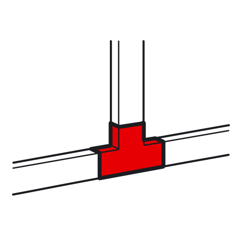 Т-разветвитель (тройник) для монтажного кабель-канала