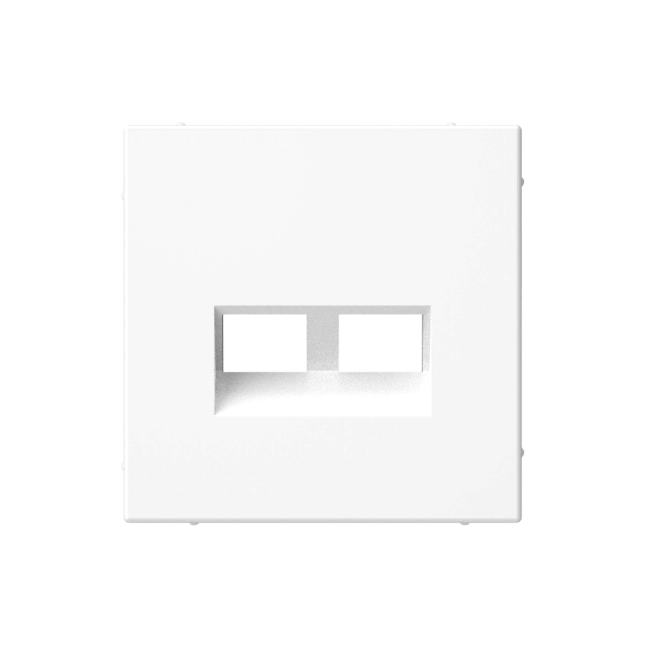 Systeme Electric ArtGallery Белый Накладка двойная для информационных функций типа Keystone