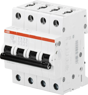 ABB Выключатель автоматический 4-полюсной S204M C1.6