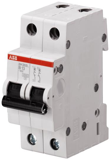 ABB Выключатель автоматический 2-полюсной SH202 B 6