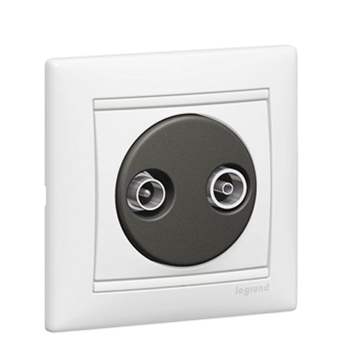 Legrand Valena Бел Розетка TV-FM единственная (каб сеть) 862 МГц 1.5 дБ