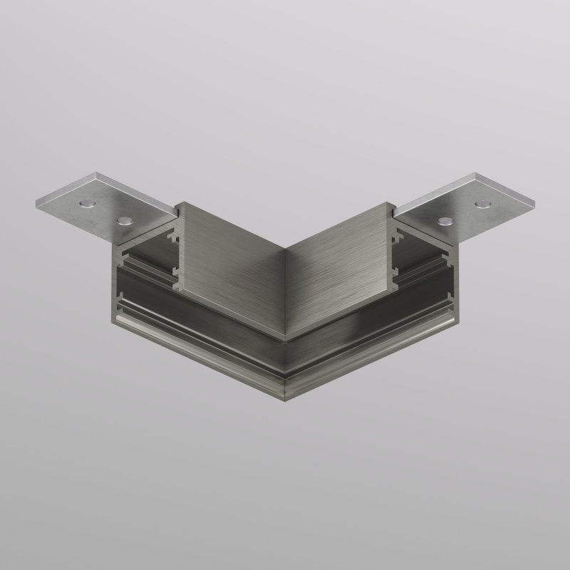 Denkirs TR5731-DN Угловой элемент трека, 90° потолок-потолок, для трека SHINE BASE, темный никель, алюминий