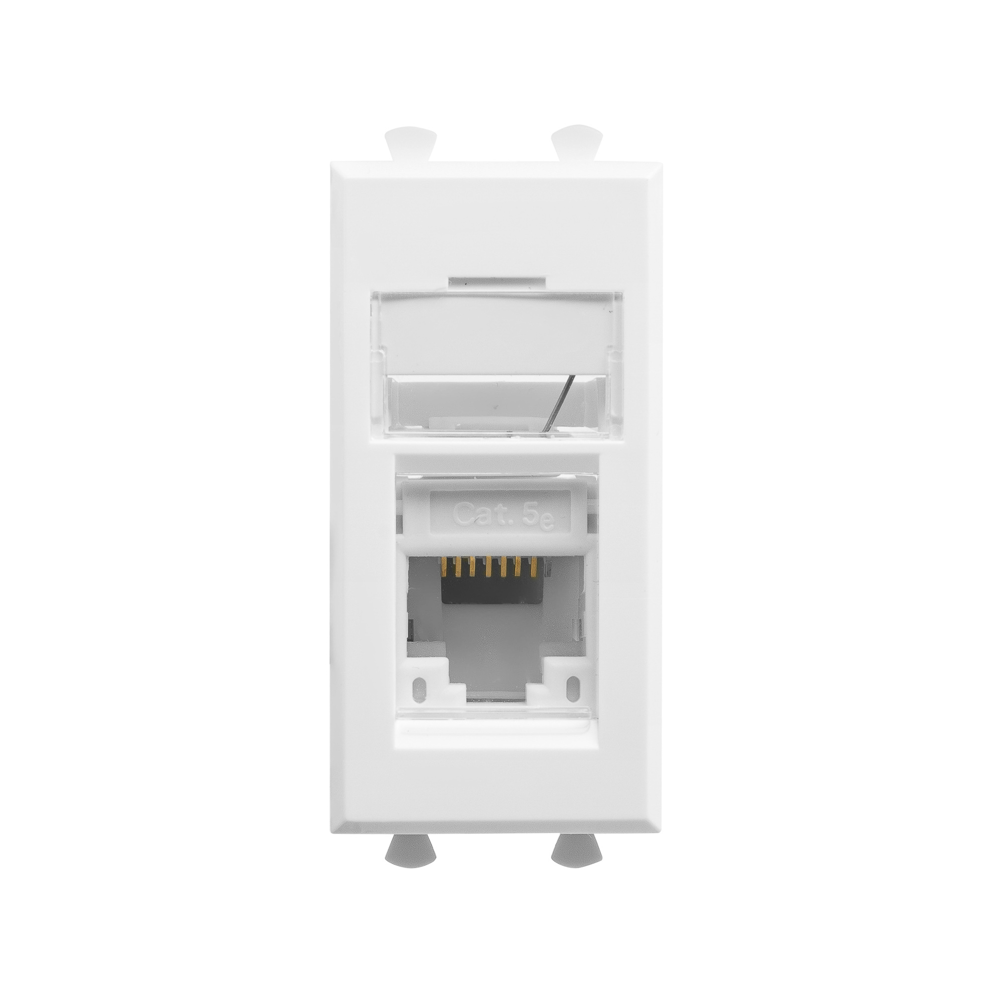DKC Avanti Белое облако Компьютерная розетка RJ-45  категория  5е 1 модуль