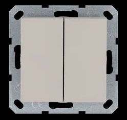 Jasmart G Тауп Выключатель 2-кл проходной 10A 250V~