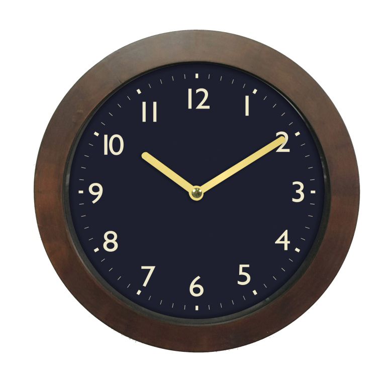 Innova Часы W09652, материал древесина, диаметр 29 см, цвет корич/синий (12/144)