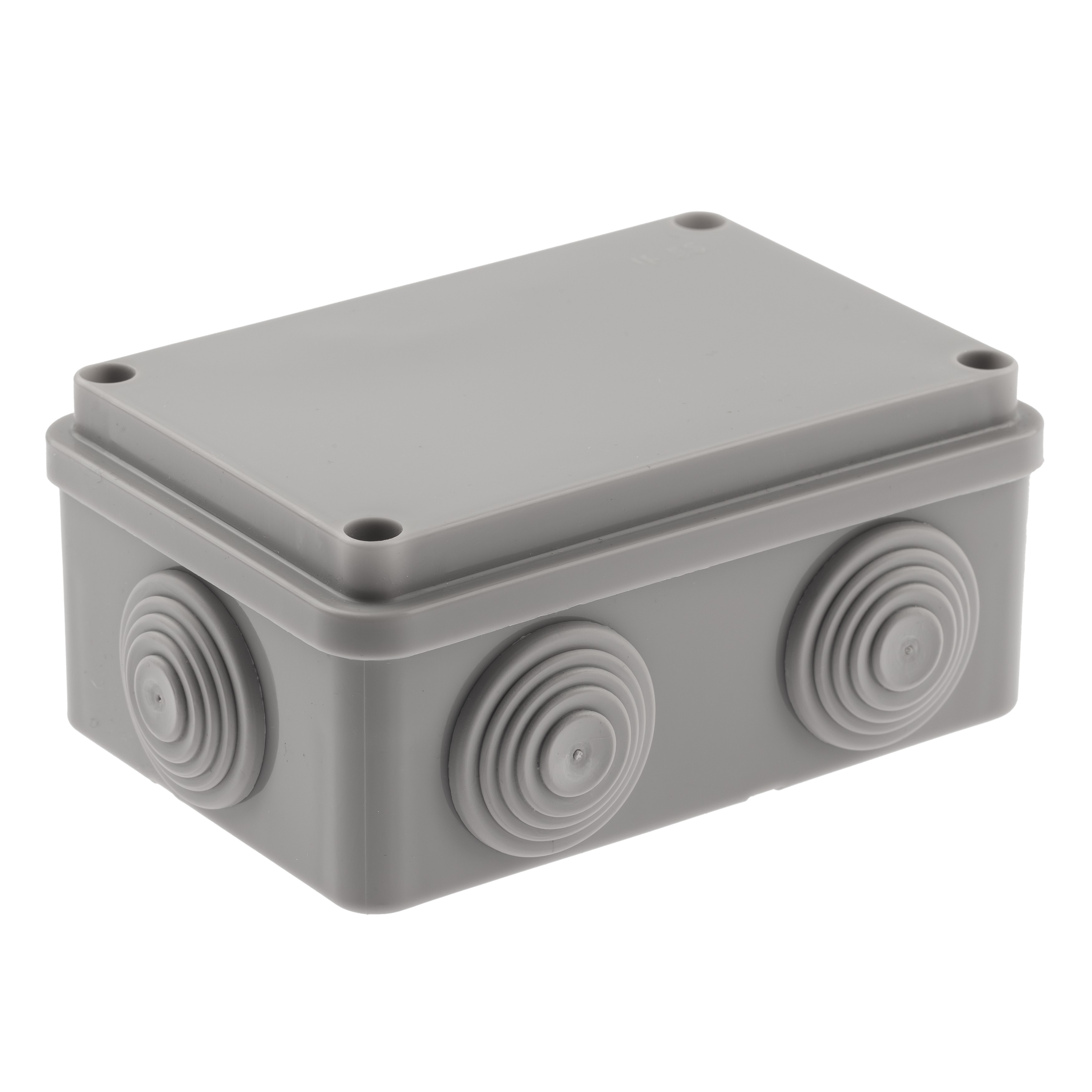 ЭРА Распаячная коробка KORv-120-80-50-6g открытой установки серая 120х80х50мм на винтах 6 гермовводов IP55