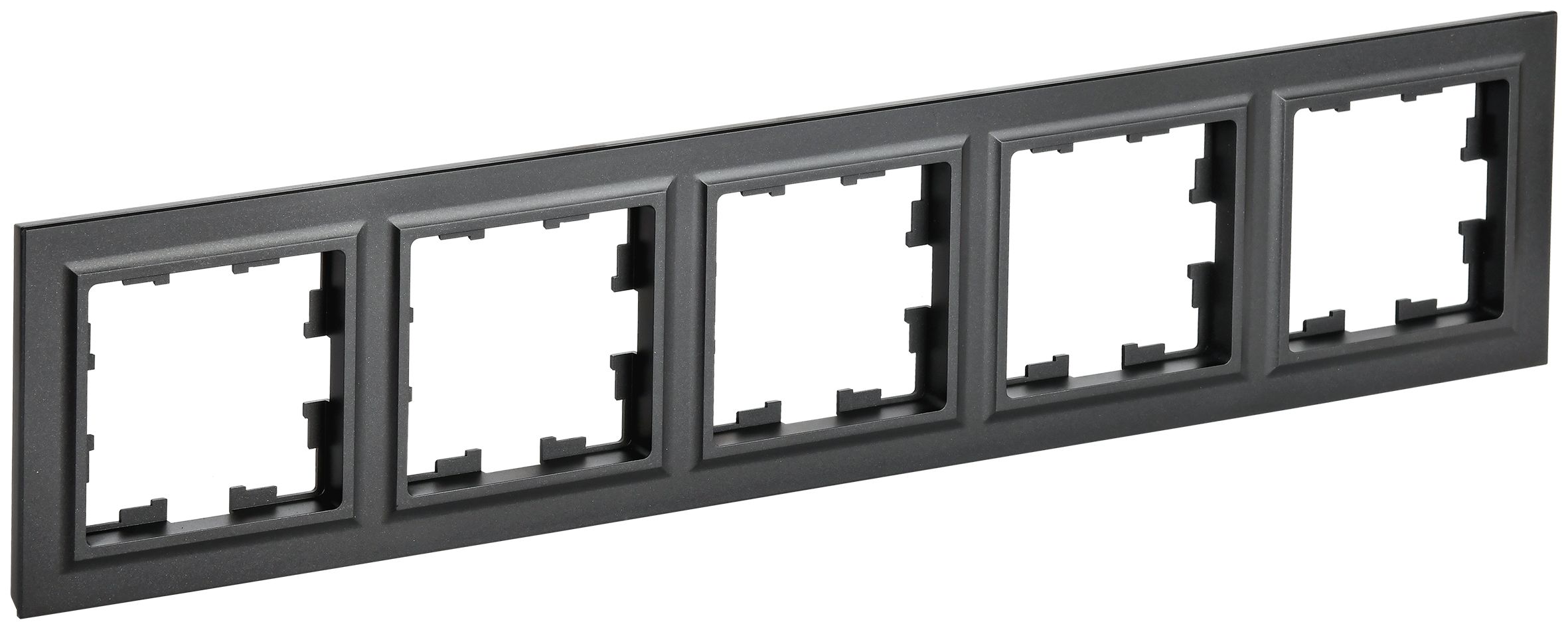 IEK BRITE BASE Черный Рамка 5-мест. РУ-5-БрЧ