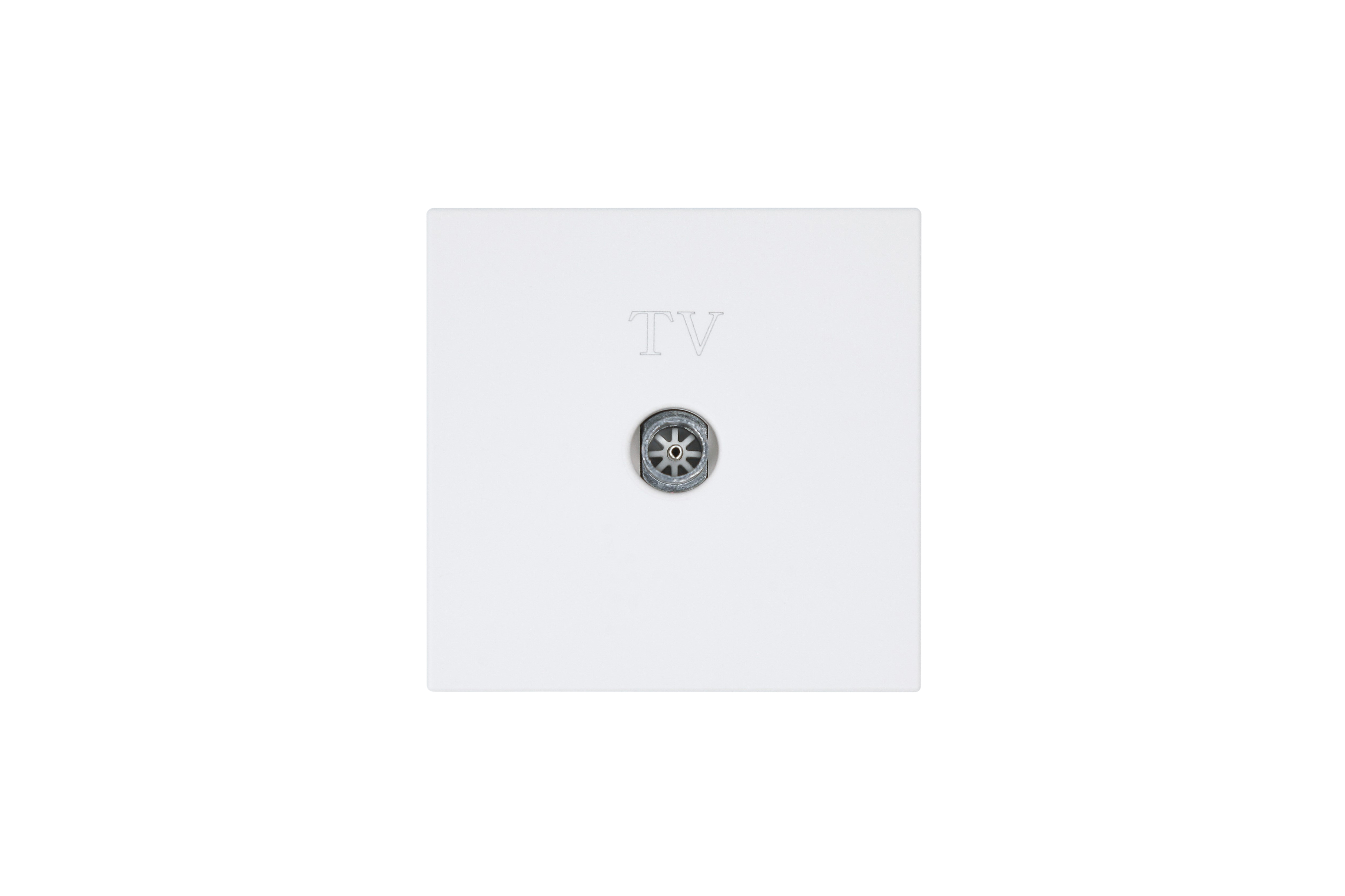 Jasmart FD Матовый белый (soft touch) Розетка TV Φ9.5mm оконечная