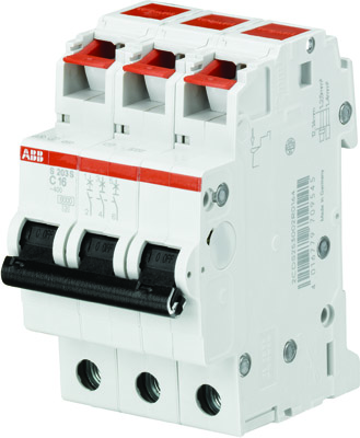 ABB Выключатель автоматический 3-полюс. S203S C8