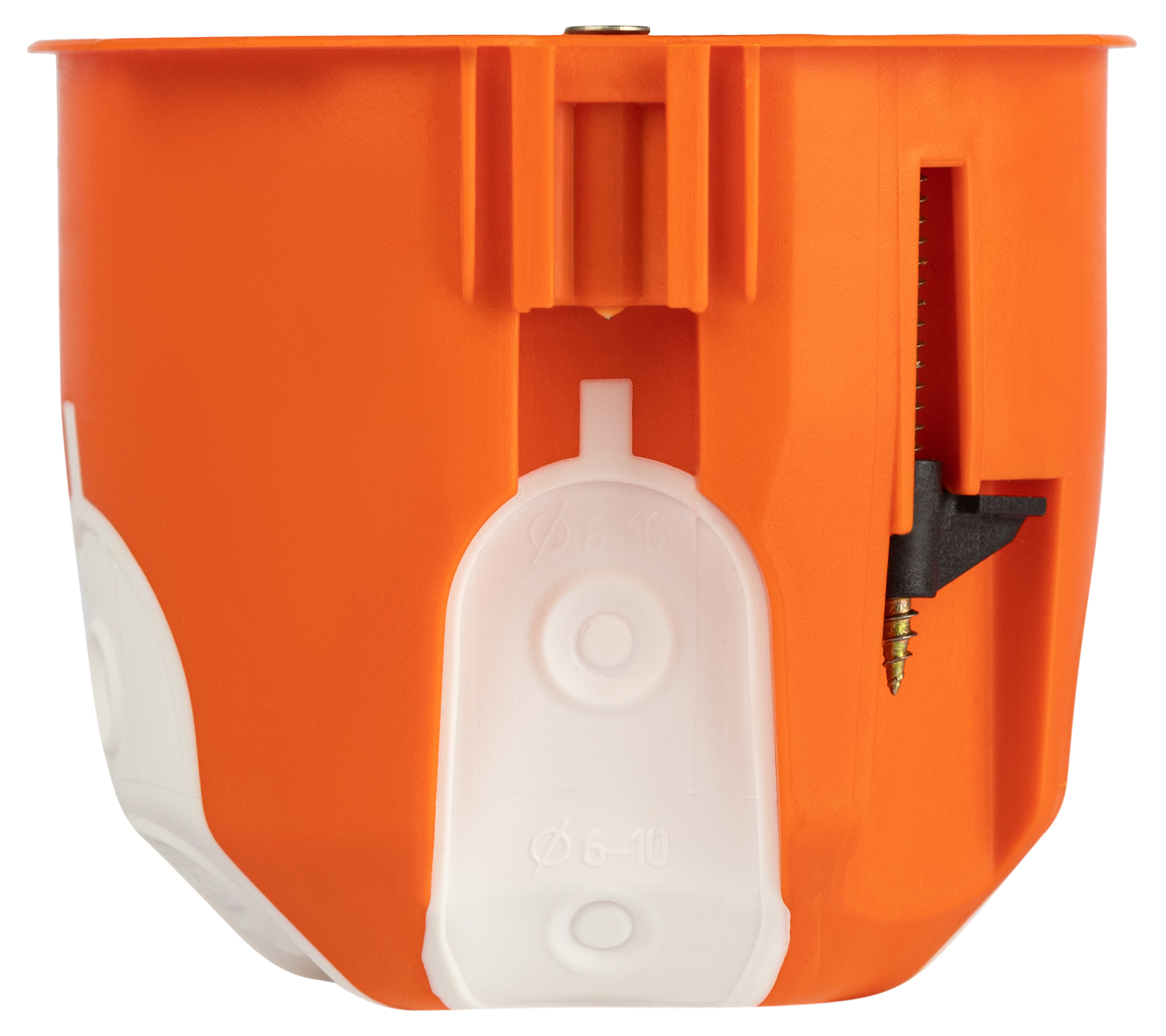 Коробка установочная ЭРА KUU-71-65-unibox оранжевая универсальная 71х65мм UniBox для твердых и полых стен саморезы IP30