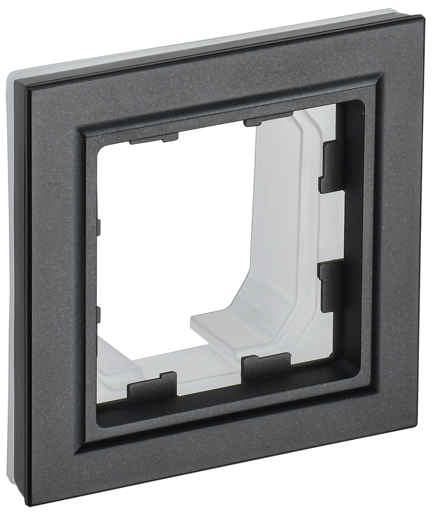 IEK BRITE Рамка 1-местная IP44 РУ-1-БрЧ-44 черный