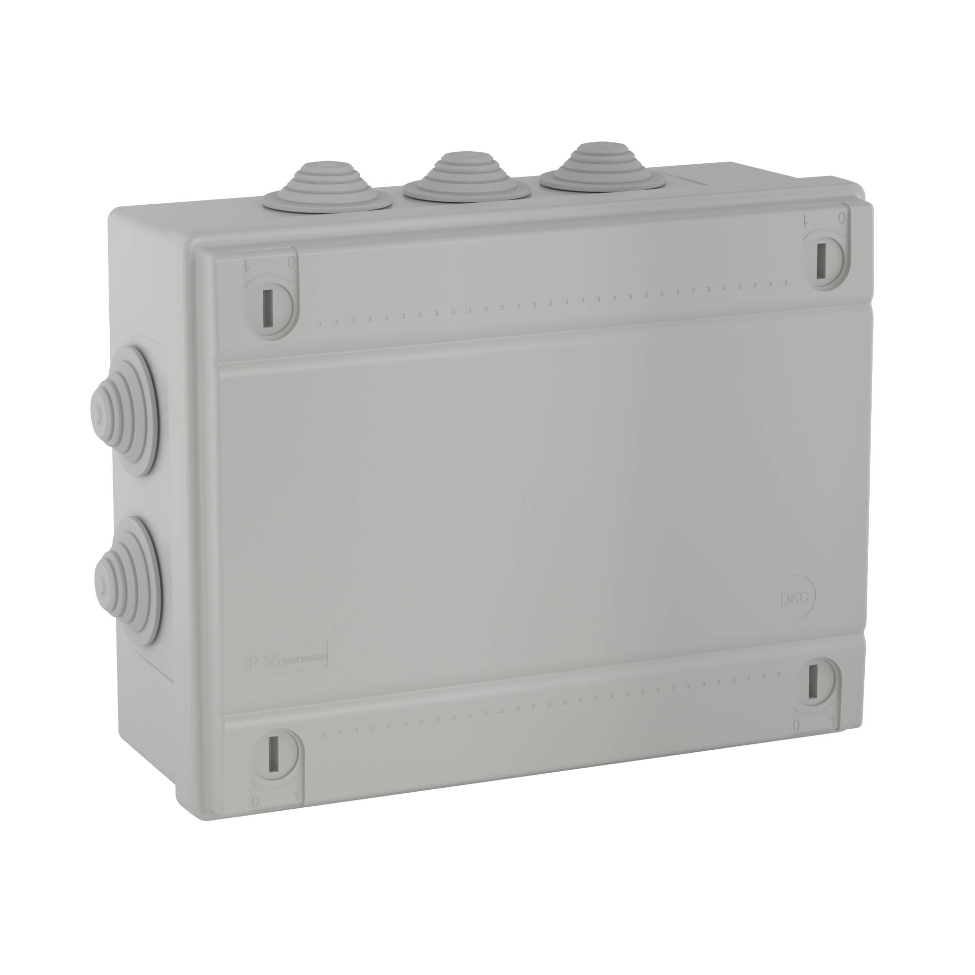 DKC Коробка ответвительная 240x190x90 IP55 с кабельными вводами 2х40+6х32мм
