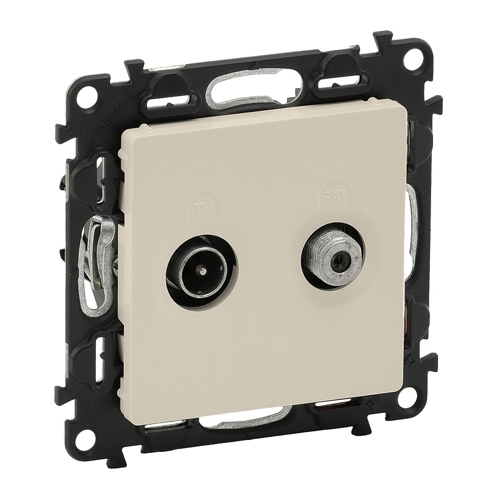 Legrand Valena LIFE DIY Сл.кость Розетка TV-SAT "звезда" 5-862МГц/950-2400 МГц.