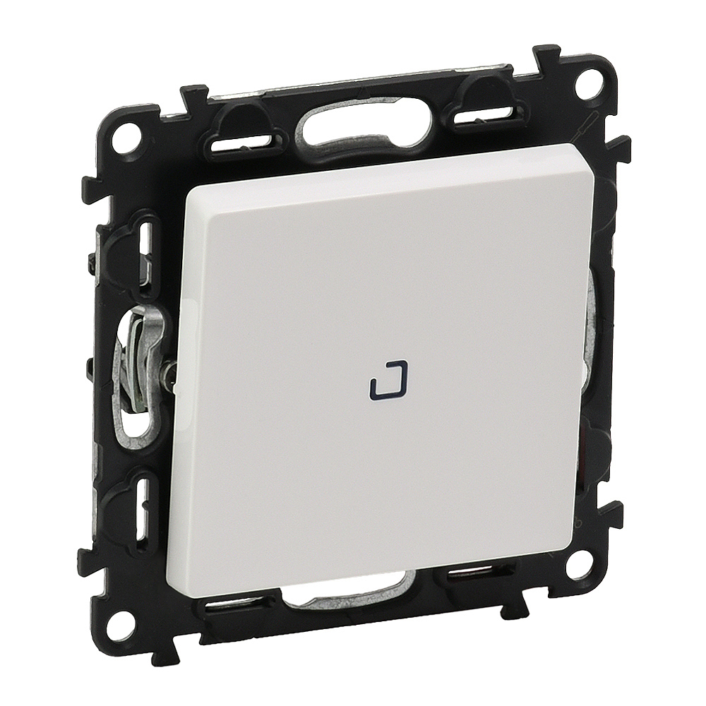 Legrand Valena LIFE DIY Бел Выключатель 1-клавишный 10А 250В с индикацией