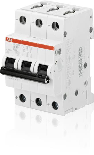 ABB Выключатель автоматический 3-полюсной S203M C2UC