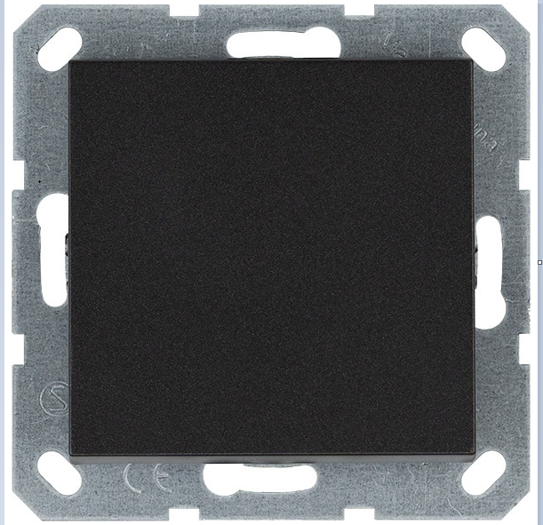 Jasmart G Антрацит Выключатель 1-кл 10A 250V~