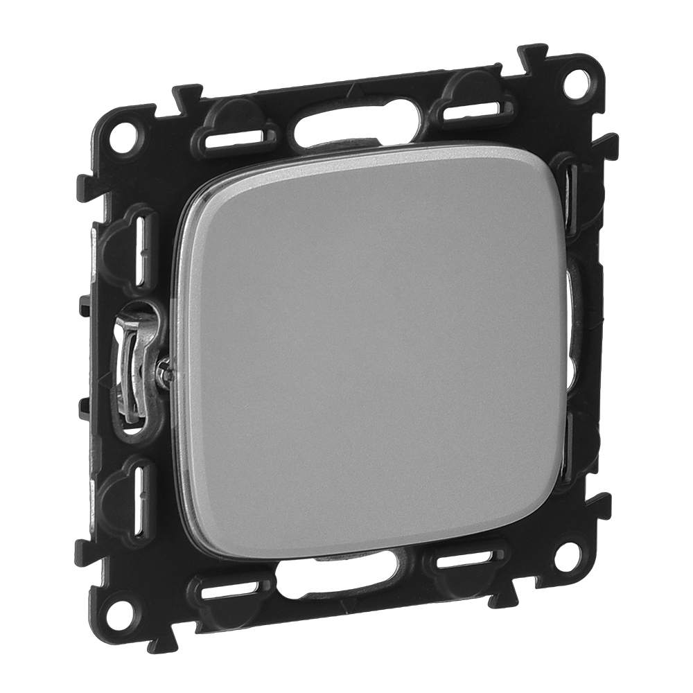 Legrand Valena ALLURE DIY Алюм Переключатель 1-клавишный 10А 250В