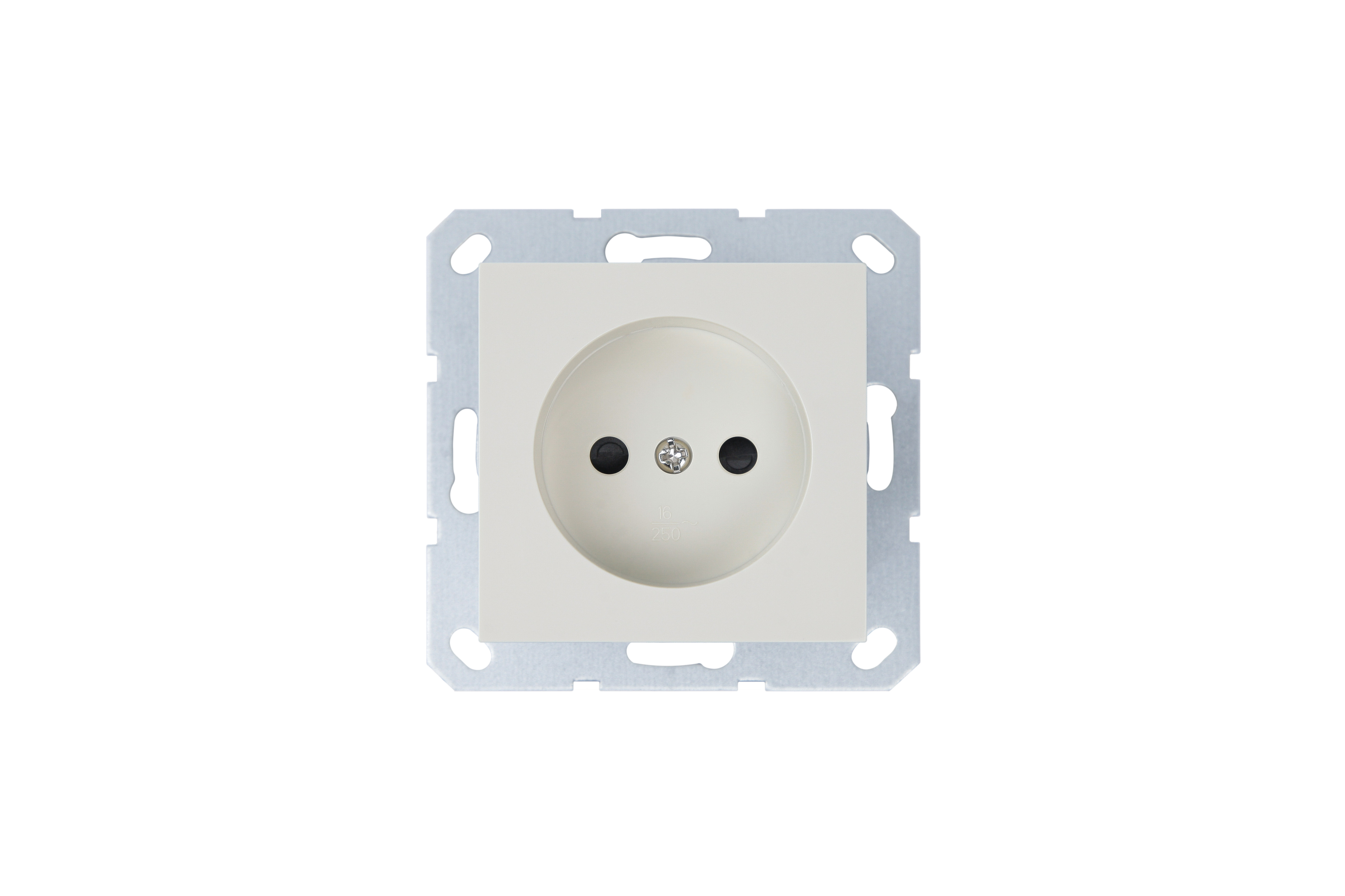 Jasmart G Слоновая кость Розетка б/з со шторками 16A 250V~ 2P