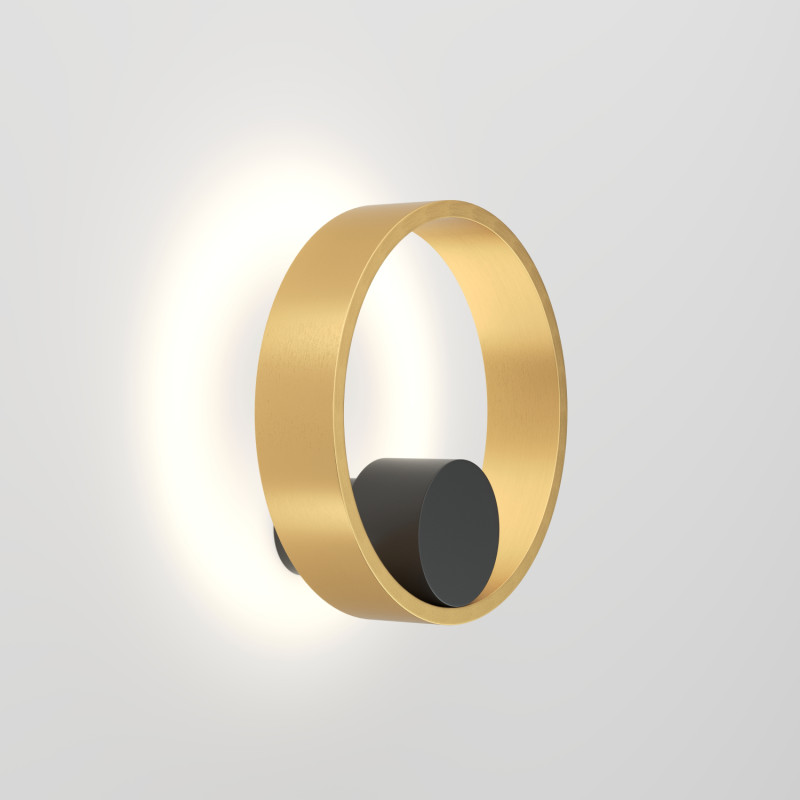 Denkirs DK5060-BK+SG Бра ORBIT, IP20, 3000К, LED, 10 Вт, черный + сатинированное золото, алюминий