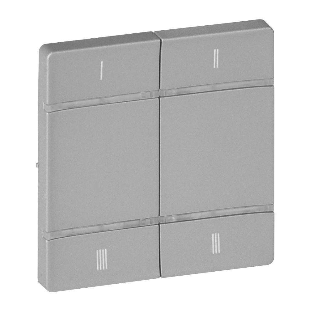 Legrand Valena LIFE Алюм MyHome Play Zigbee.Накладкадля 4-сценарного радиоуправляющего устройства