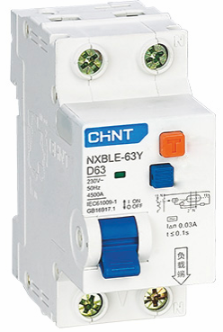 CHINT Диф. авт. выкл. NXBLE-63 2P C50 100mA тип AC 6kA (R)