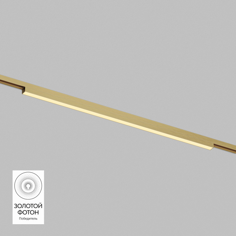 Denkirs DK5752-SB Светильник для трека SHINE LINEAR со светодиодом, L601*W19*H27, 48V DC, 24W, RA≥90, 3000K, IP20, сатинированная латунь, алюминий