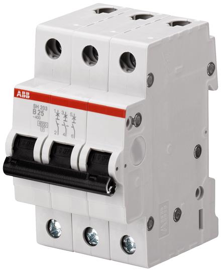 ABB Выключатель автоматический 3-полюсной SH203 C 1