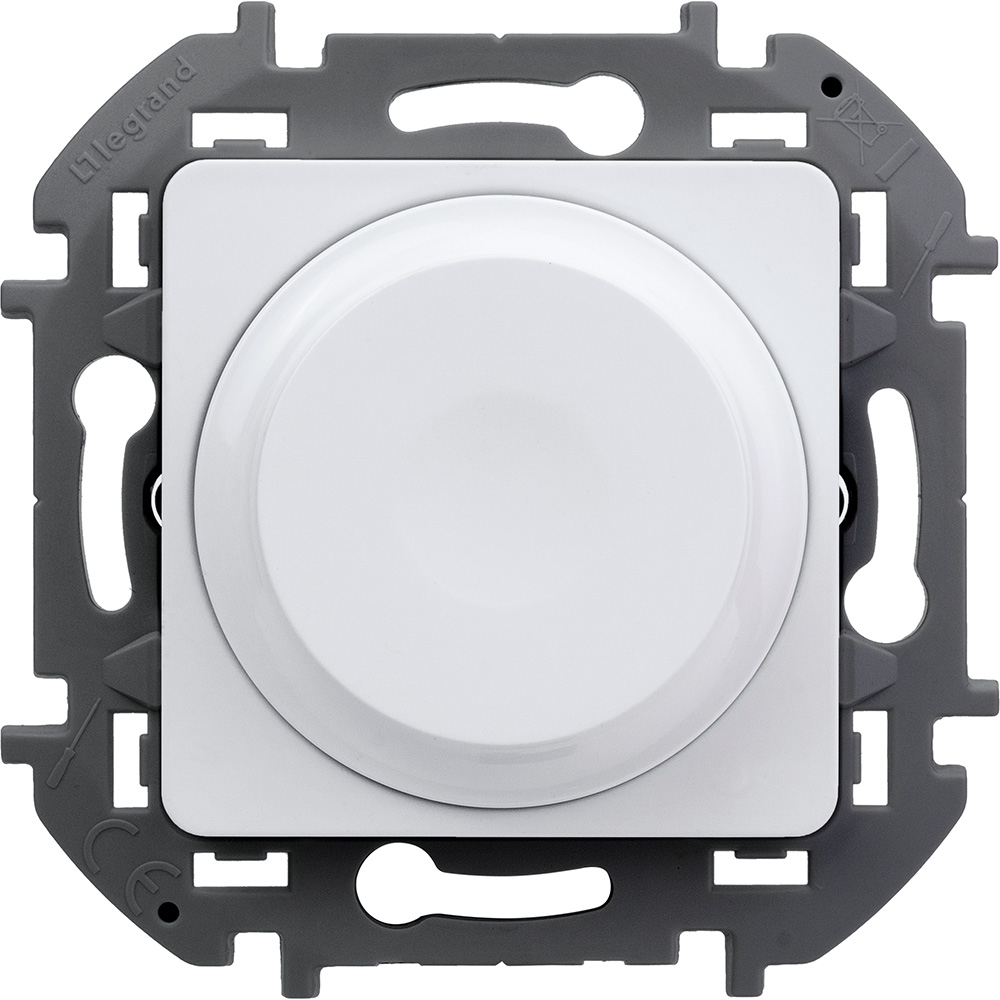 Legrand INSPIRIA Белый Светорегулятор поворотный без нейтрали 300Вт